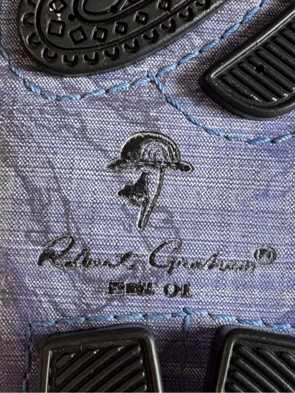Robert Graham Purple Floral Leather Driving Loafers men’s 10.5